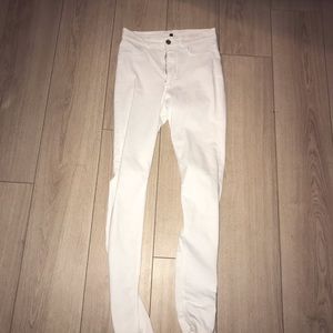 White pants high rise size 27